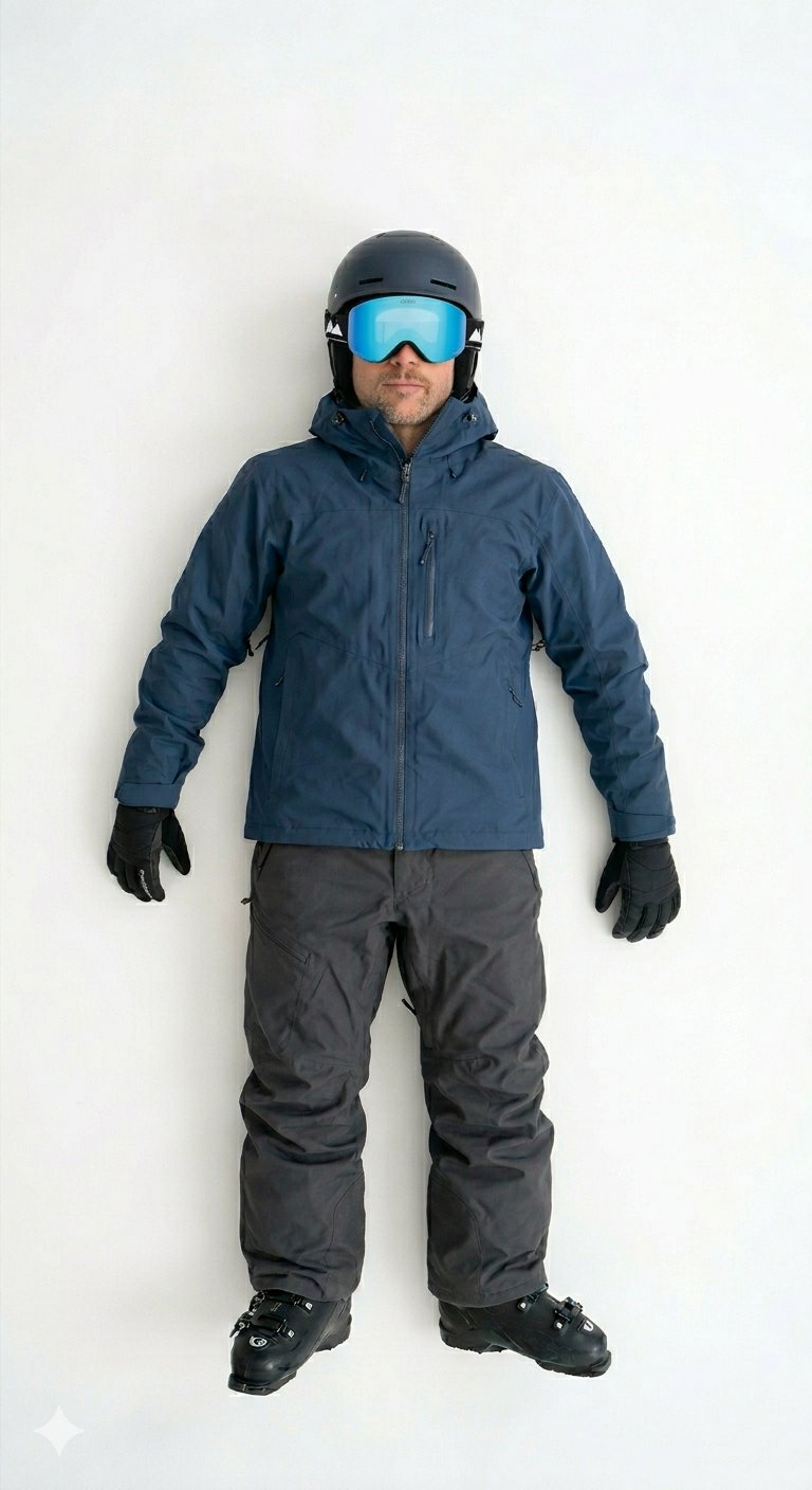 Male Skier fully kitted out in ski gear